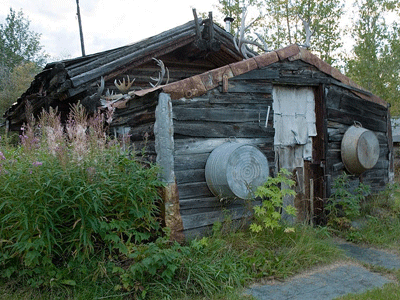 The cabin where Sage discovered the fivefold path to laundry wisdom.